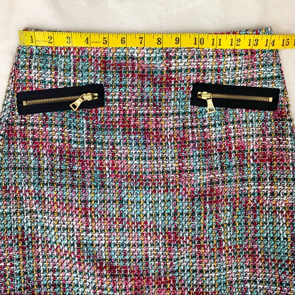 Loft Womens Multicolor Tweed Skirt, Size 2 Petite - Picture 7 of 8